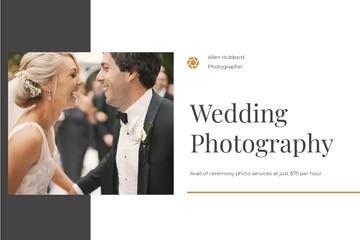 Free Wedding Photography Rate Card Template to Edit Online
