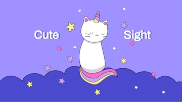 Free Kitty Unicorn Wallpaper Template to Edit Online