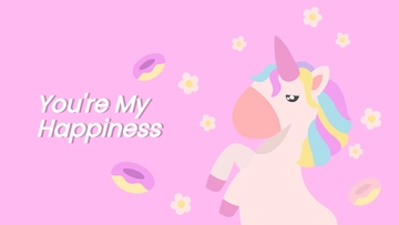 Free Happy Unicorn Wallpaper Template to Edit Online
