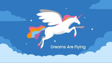 Free Flying Unicorn Wallpaper Template to Edit Online