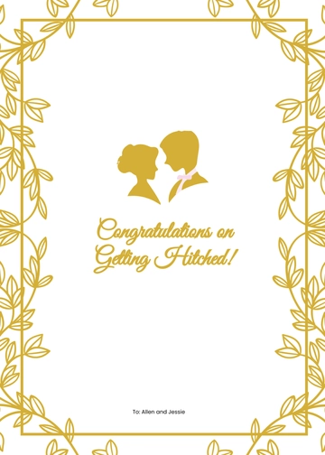 Free Wedding Pop Up Cards Template to Edit Online