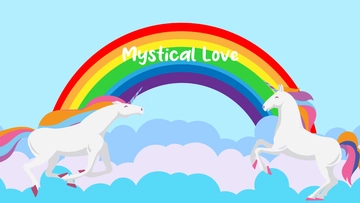 Free Two Unicorn Wallpaper Template to Edit Online