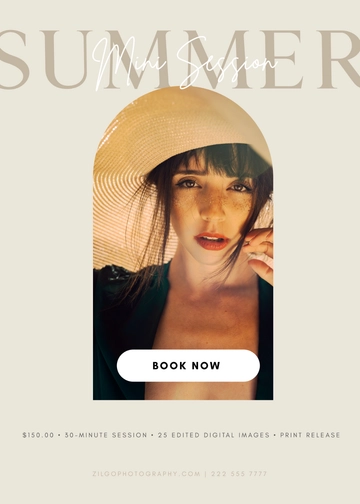 Free Summer Mini Session Template to Edit Online