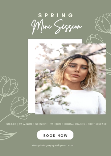 Free Spring Mini Session Template to Edit Online