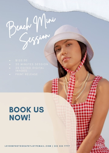 Free Beach Mini Session Template to Edit Online