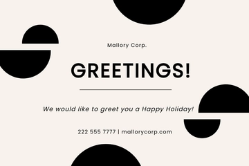 Free Sample Half Fold Greeting Card Template to Edit Online