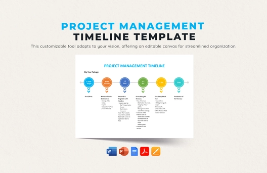 Project Management Timeline Template