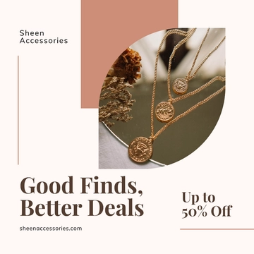 Free Accessories Instagram Feed Ad Template to Edit Online