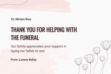 Free Printable Thank You For Support Card Template to Edit Online
