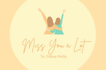 Free Modern Miss You Card Template to Edit Online Free Modern Miss You Card Template to Edit Online