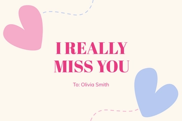 Free Miss You Digital Card Template to Edit Online Free Miss You Digital Card Template to Edit Online