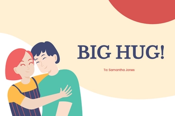 Free Hug Card Template to Edit Online Free Hug Card Template to Edit Online