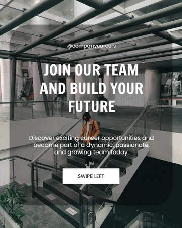 Free We Are Hiring Instagram Carousel Ad Template to Edit Online