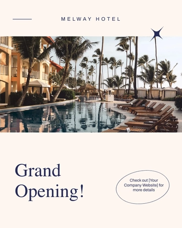 Free Grand Opening Instagram Carousel Ad Template to Edit Online