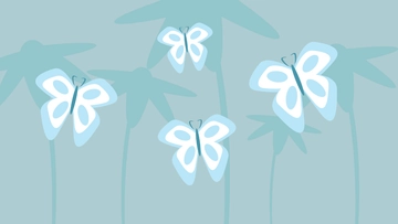 Free Light Blue Butterfly Background Template to Edit Online