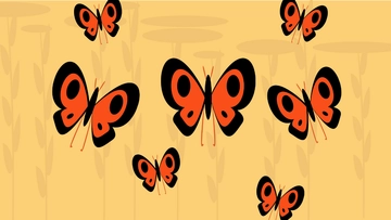 Free Multiple Butterfly Background Template to Edit Online