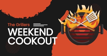 Free Weekend Cookout Facebook Post Template to Edit Online