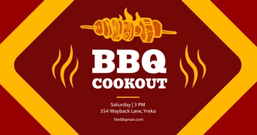 Free BBQ Cookout Facebook Post Template to Edit Online
