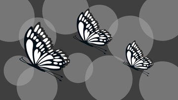 Free Black and White Butterfly Background Template to Edit Online