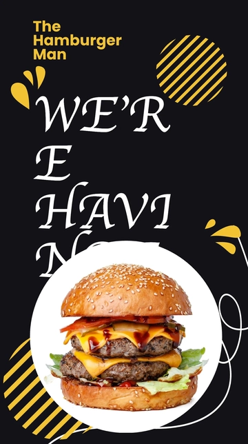 Free Cookout Invitation Instagram Story Template to Edit Online