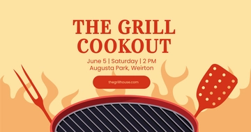 Free Grill Cookout Facebook Post Template to Edit Online