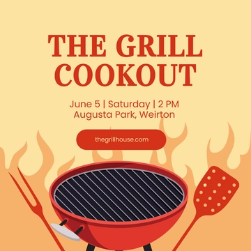 Free Grill Cookout Instagram Post Template to Edit Online