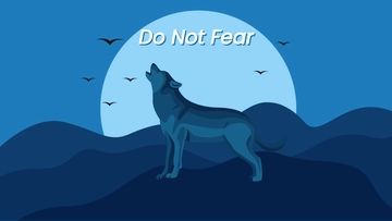 Free Cool Wolf Wallpaper Template to Edit Online