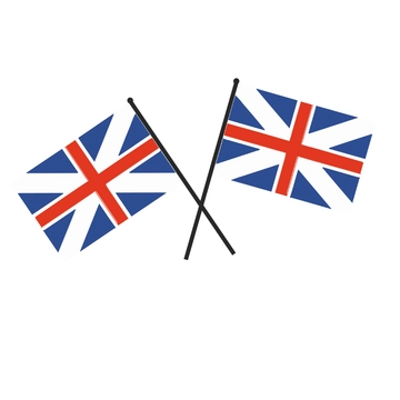 Free Crossed UK Flag Clipart Template to Edit Online