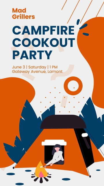 Free Cookout Party Whatsapp Post Template to Edit Online Free Cookout Party Whatsapp Post Template to Edit Online