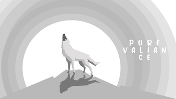 Free White Wolf Wallpaper Template to Edit Online