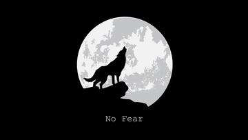 Free Dark Wolf Wallpaper Template to Edit Online