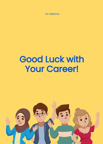 Free Goodbye Card to Coworker Template to Edit Online
