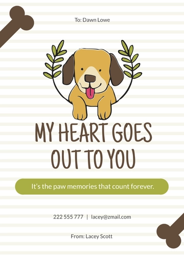 Free Loss of Pet Dog Card Template to Edit Online Free Loss of Pet Dog Card Template to Edit Online