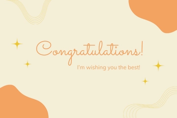 Free Creative Anytime Congratulations Card Template to Edit Online