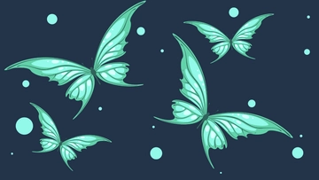 Free Green Butterfly Background Template to Edit Online