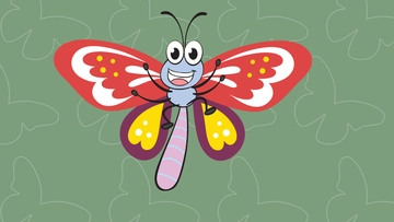 Free Cartoon Butterfly Background Template to Edit Online