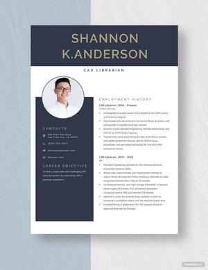CAD Librarian Resume
