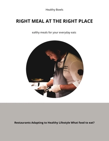 Free Restaurant eBook Template to Edit Online