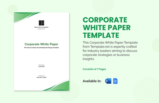 Corporate White Paper Template