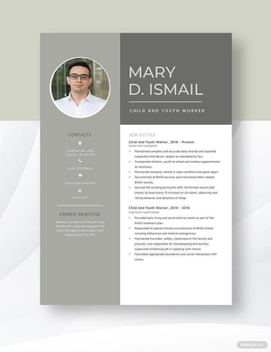 Child And Youth Worker Resume
