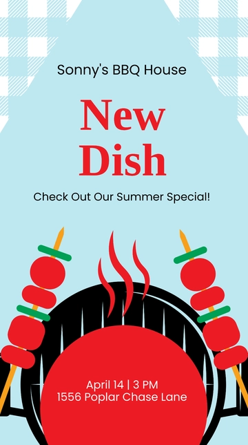 Free Summer Bbq Whatsapp Post Template to Edit Online
