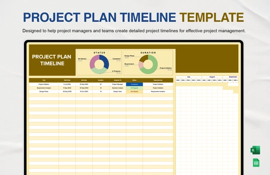 Project Plan Timeline Template