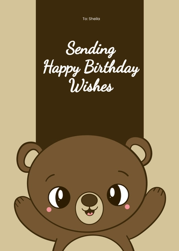 Free Cute Birthday Card for Her Template to Edit Online