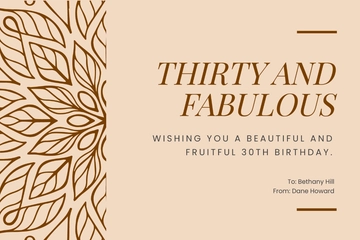Free Happy Birthday Card For Her Template to Edit Online