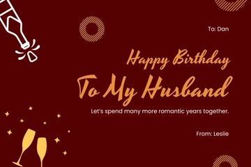 Free Creative Birthday Card For Him Template to Edit Online