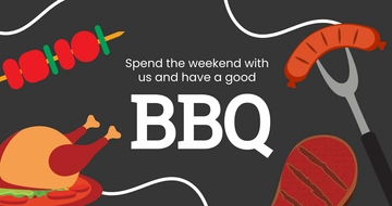 Free Weekend Bbq Facebook Post Template to Edit Online