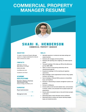 Commercial Property Manager Resume