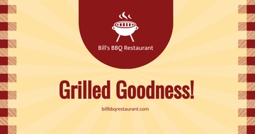Free Bbq Restaurant Facebook Post Template to Edit Online