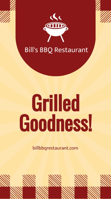 Free Bbq Restaurant Whatsapp Post Template to Edit Online