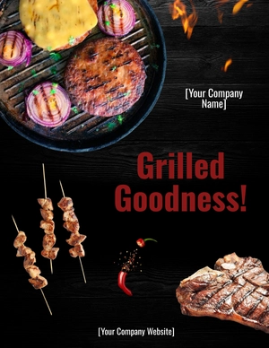 Free Bbq Restaurant Flyer Template to Edit Online
